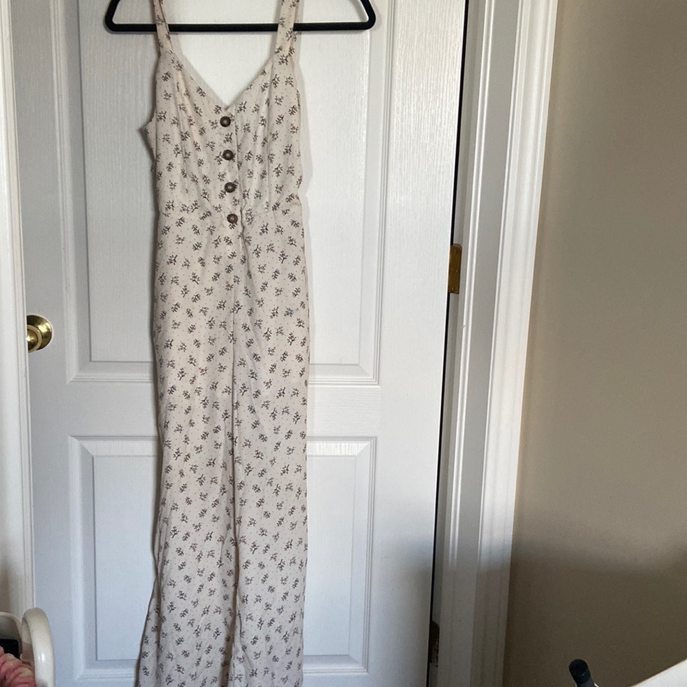 Floral Jumpsuit Open Back